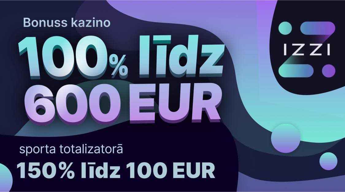 🆕 Jaunie klienti var saņemt 100% bonusu līdz 600 EUR kazino vai 150% bonusu līdz 100 EUR sporta totalizatorā, kas ir lielisks veids, kā iestartēt Eiropas čempionātu futbolā! ⚽️

🔗 Reģistrējies šeit: speletajiem.com/izzi-casino
