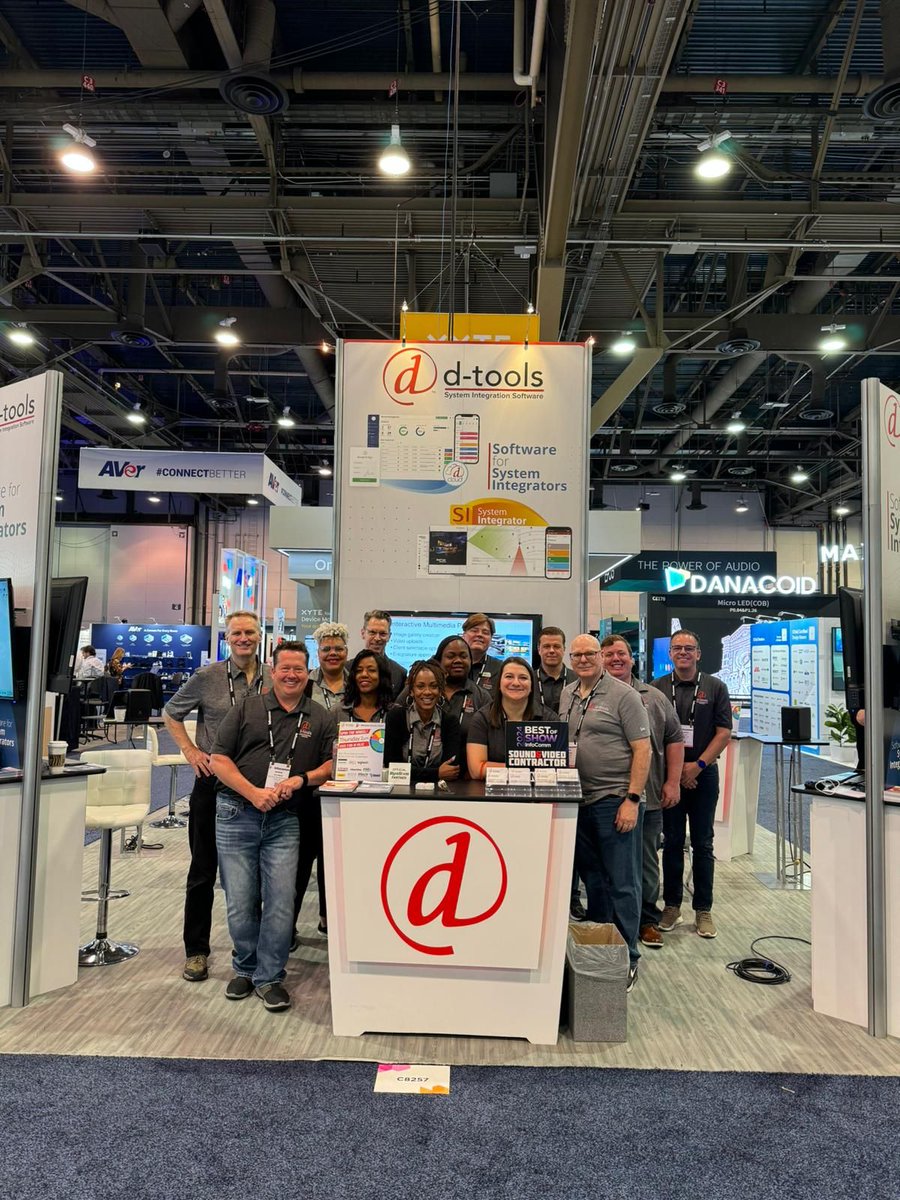 gordon_re_sauce's tweet photo. What a great Day 1 at #InfoComm so busy on the @Plexus_AV C9069 and @DTools C8257 booth’s! Come by Central Hall and see us today! #avtweeps #avislife #infocomm24 https://t.co/k1DxCdcrbU