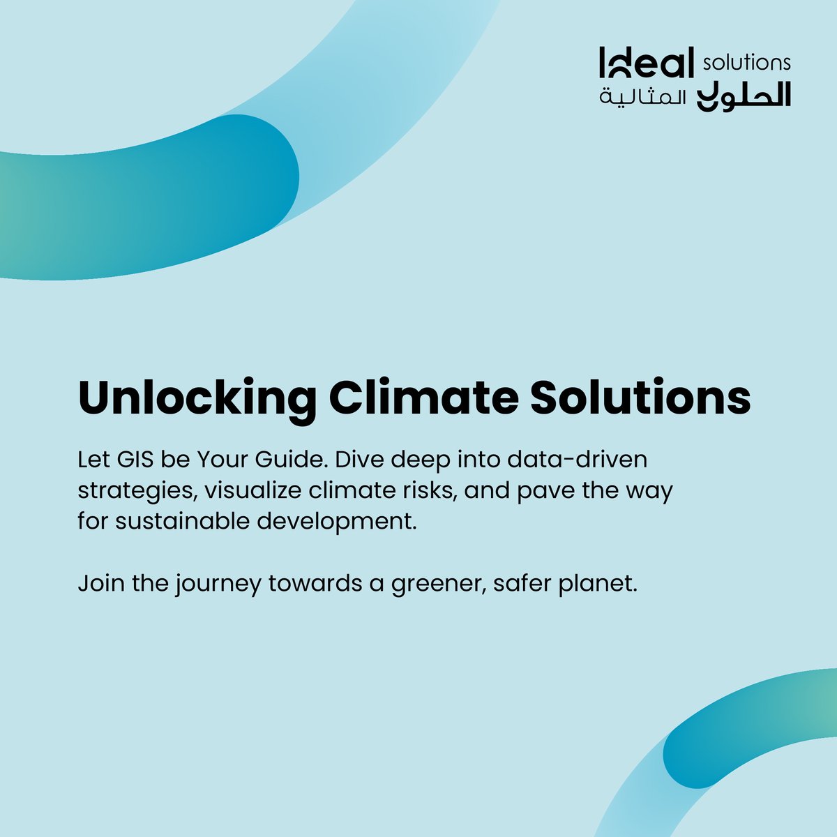 IdealSolutionsC's tweet image. Unlocking Climate Solutions: Let GIS be Your Guide. Dive deep into date-driven strategies, visualize climate risks, and pave the way for sustainable development. Join the journey towards a greener, safer planet.  #ClimateSolutions #GISGuide #GreenPlanet #SustainableDevelopment