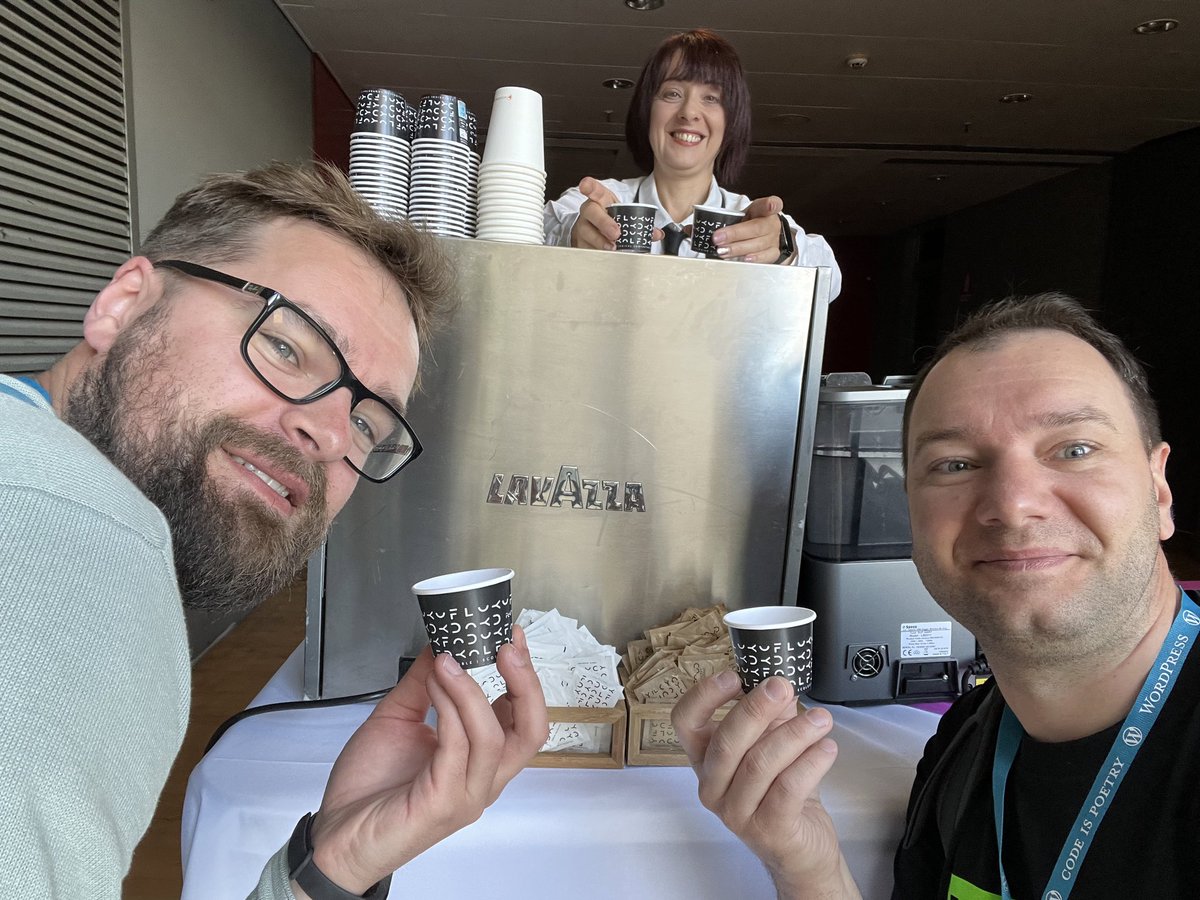 vdilba's tweet photo. Thing that make you happy - Doers and Coffee. #wceu https://t.co/DTUoEM0Bzx