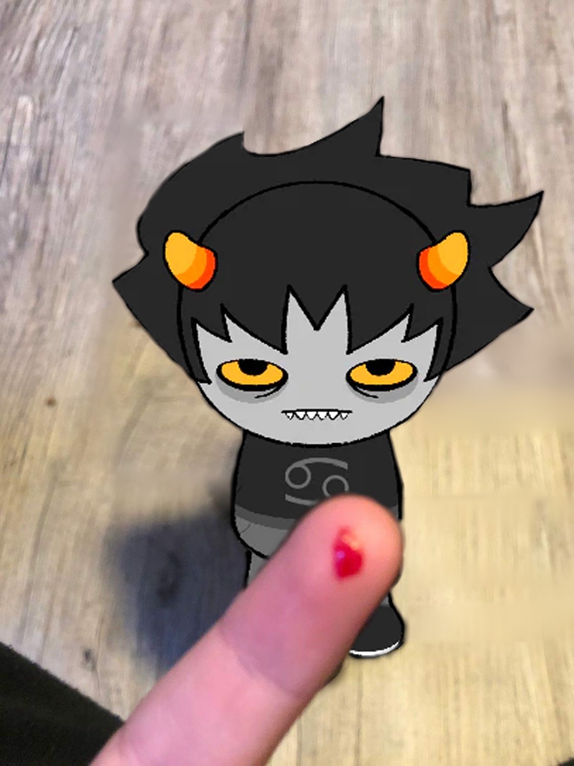LucidaHuxlux Local gremlin on X My Karkat plushie did this is this normal https t N07TsTAaS8 X