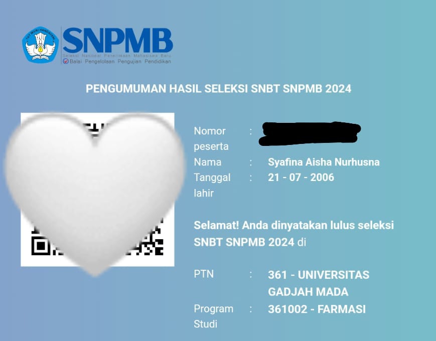 louicyca's tweet photo. ALHAMDULILLAH YA ALLAH OFFICIALLY MASUK UGM😭😭🤲🤲 https://t.co/pjC6Slhnme