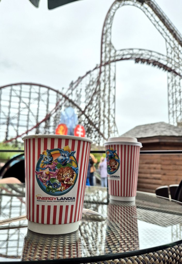 Coffee and a view 🎢 👀

<a href="/EnergylandiaO/">Energylandia_official</a> was incredible and amazing what the team there have achieved in just 10 years, loved getting on some brand new coasters!

This does *not* mean we're getting an RMC 😂, it was absolutely incredible though, my new favourite!!