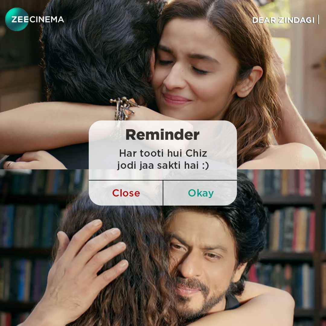 We know you’re feeling it too 🥺

#DearZindagi #ZeeCinema #SeeneMeinCinema