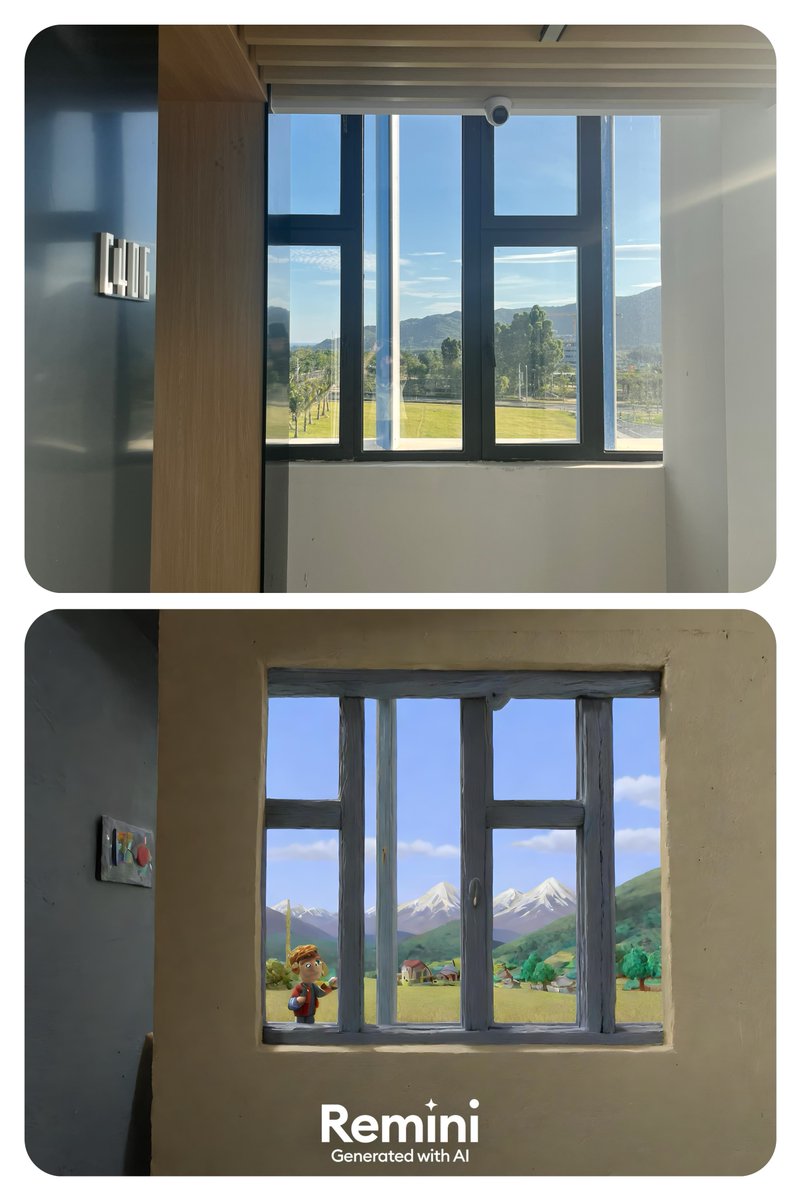 Lingshui_Lian's tweet photo. #AI World 3.0: 
Turn our #campus into cartoons!🧸🧸

#Lingshui #Myuni #uni #campuslife https://t.co/HodrLTpB2Y