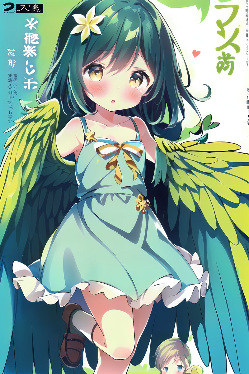 Terakoya_san's tweet image. こっちは異世界転生モノのラノベみたい。
表情未設定だととぼけ顔になるのは学習の仕様みたい。
#stable_diffusion, #AIイラスト