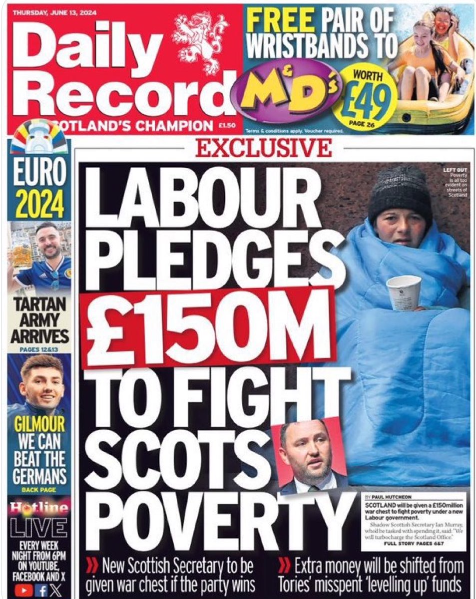 StephenFlynnSNP's tweet photo. Are they still using 1997 prices?

For context:

The Scottish Child Payment, introduced by the SNP, not available anywhere else on these isles, that is lifting 100,000 kids out of poverty, costs closer to £500m each year.

Labour are offering scraps off the Westminster table. https://t.co/lJFakoeGtw