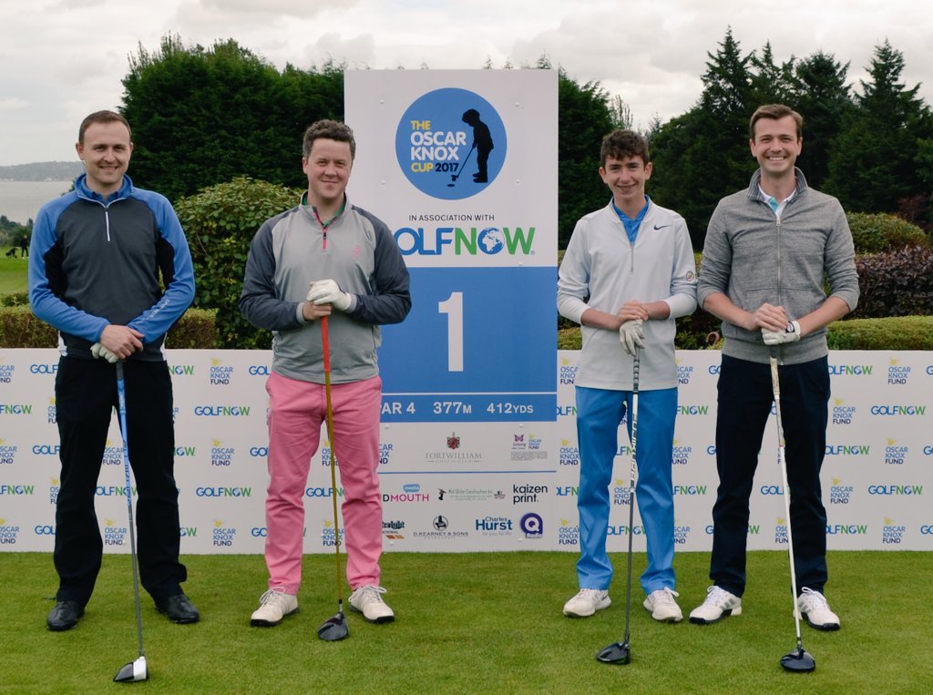 From the #OscarKnoxCup to the <a href="/usopengolf/">U.S. Open</a> what a journey it has been for young <a href="/tommckibbin8/">Tom McKibbin⛳</a> ⛳ making his Major Championship debut today! Good luck Tom, we'll be cheering you on 🤞🏼
