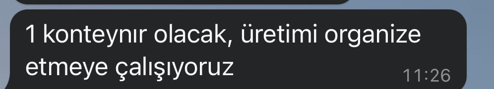 Reeferda üretimin organize edilmesi  … 
Yani tavuğun yumurtlamasını beklemek …