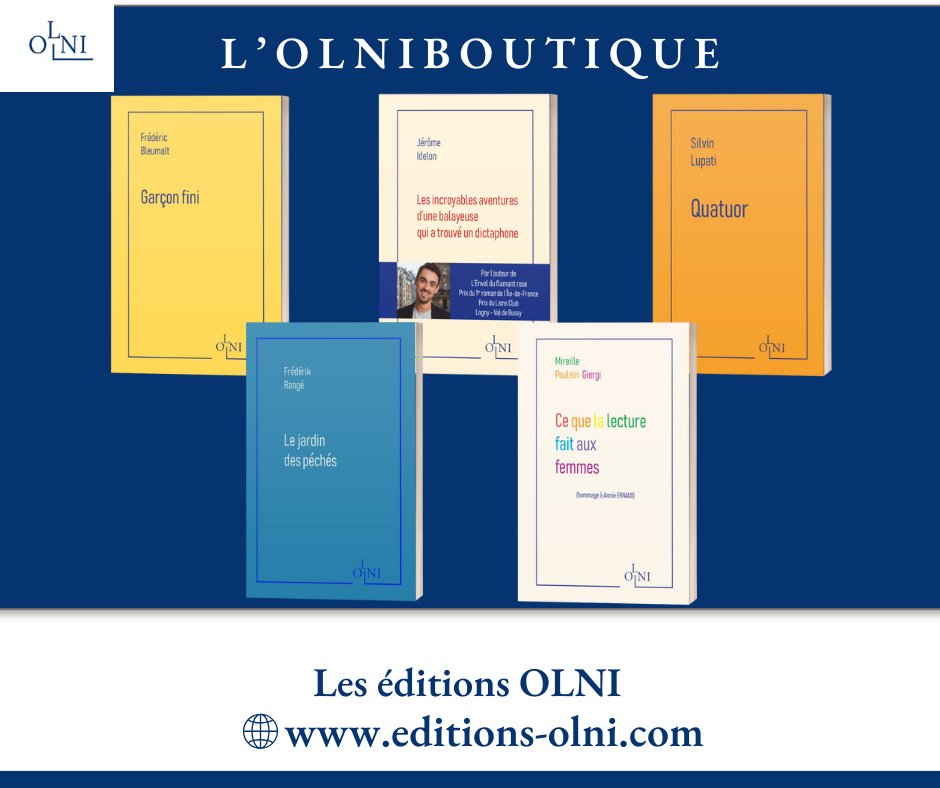 OlniEditions's tweet photo. [Nos OLNIcrivains]
#vendredilecture
📚Des idées de lecture pour le week-end à venir? Notre OLNIBoutique est là pour vous servir⬇️
 🛒https://t.co/Y4jWIQBwHm
📍 #romans #éditions #littérature #OLNIvers #lecture #auteurs #autrices https://t.co/jf9C778LLm