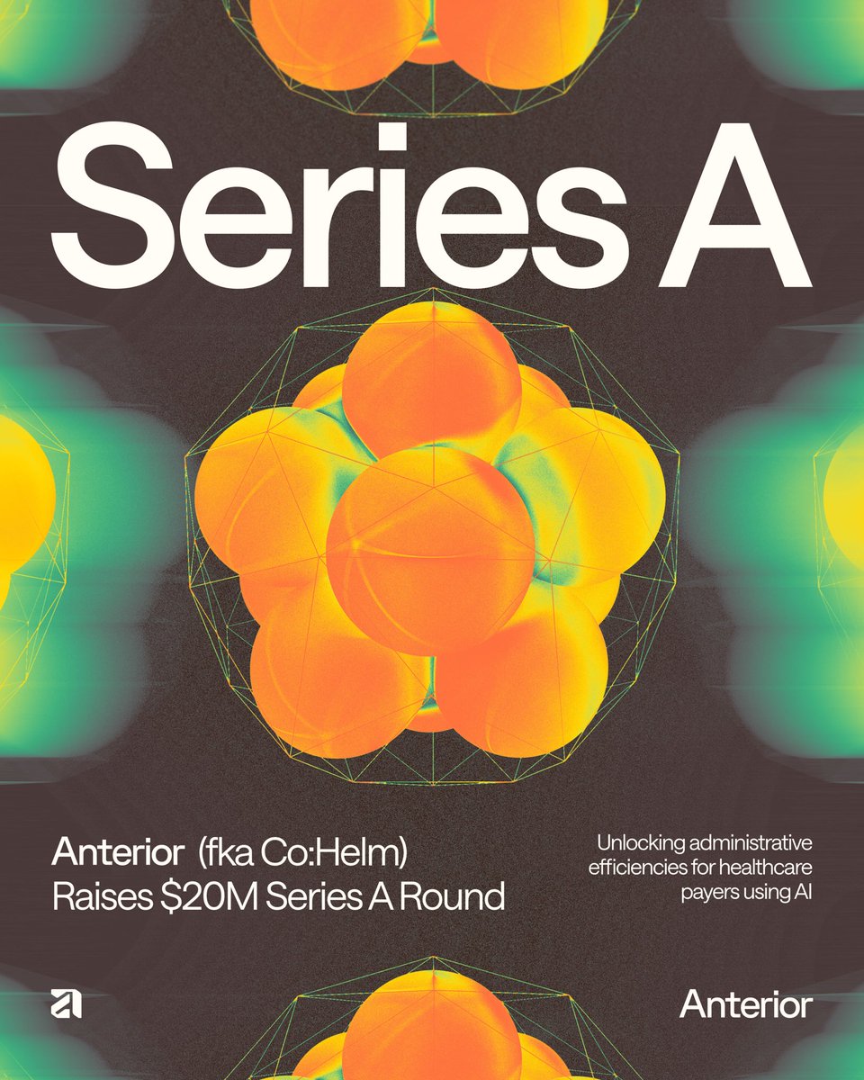 A casual onlooker would be forgiven to think every time my startup changes its name we raise a new round

Series A for Anterior led by <a href="/NEA/">NEA</a> 🤝🏽