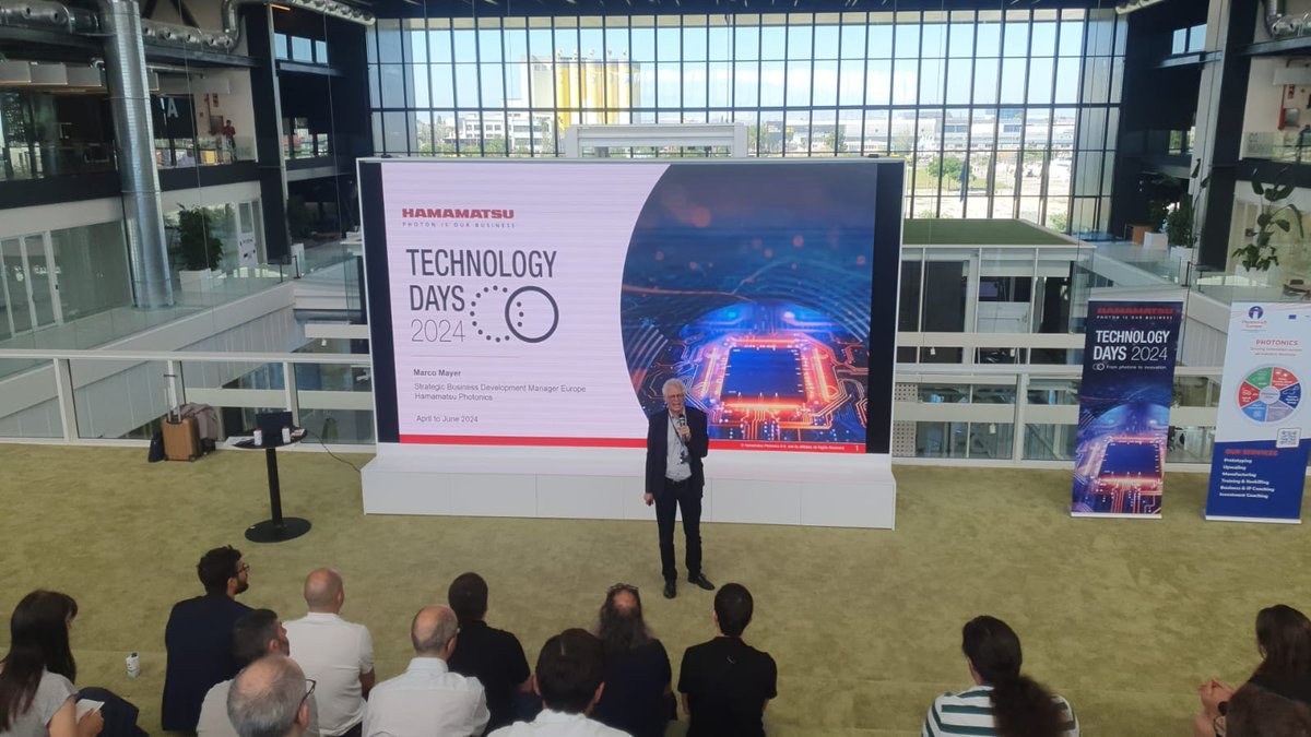 DFactoryBCN's tweet image. ¡Arranca #TechnologyDays 2024 en el DFactory💪! @HamamatsuPhoton, empresa líder en fotónica, muestra ejemplos y demostraciones del uso de la tecnología en aplicaciones industriales, además de las nuevas capacidades de desarrollo europeas y de la conexión con la red Pilot Lines.