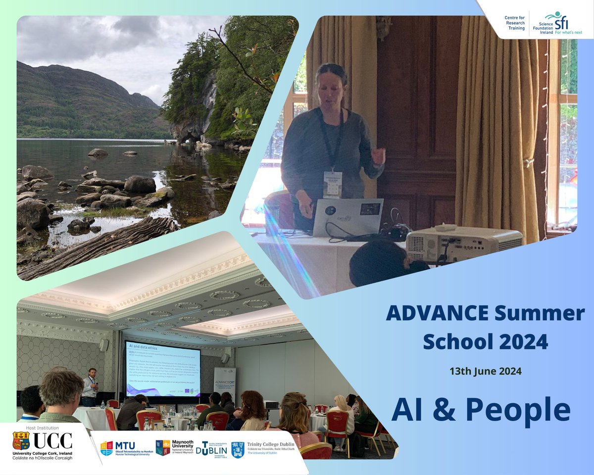 @Advance_CRT (@advancecrt) on Twitter photo SS24-3rd Day: Prof <a href="/ivanadusparic/">Ivana Dusparic (@ivanad@bsky.social)</a> from <a href="/tcddublin/">Trinity College Dublin</a> guided us through reinforcement learning. Dr Adrian Byrne from <a href="/CeADARIreland/">CeADAR Ireland</a> led a thought-provoking session on AI ethics. We wrapped up with case studies and ended the day with a lake cruise and stroll in lovely Killarney!🌊🌟 SS24-3rd Day: Prof <a href="/ivanadusparic/">Ivana Dusparic (@ivanad@bsky.social)</a> from <a href="/tcddublin/">Trinity College Dublin</a> guided us through reinforcement learning. Dr Adrian Byrne from <a href="/CeADARIreland/">CeADAR Ireland</a> led a thought-provoking session on AI ethics. We wrapped up with case studies and ended the day with a lake cruise and stroll in lovely Killarney!🌊🌟