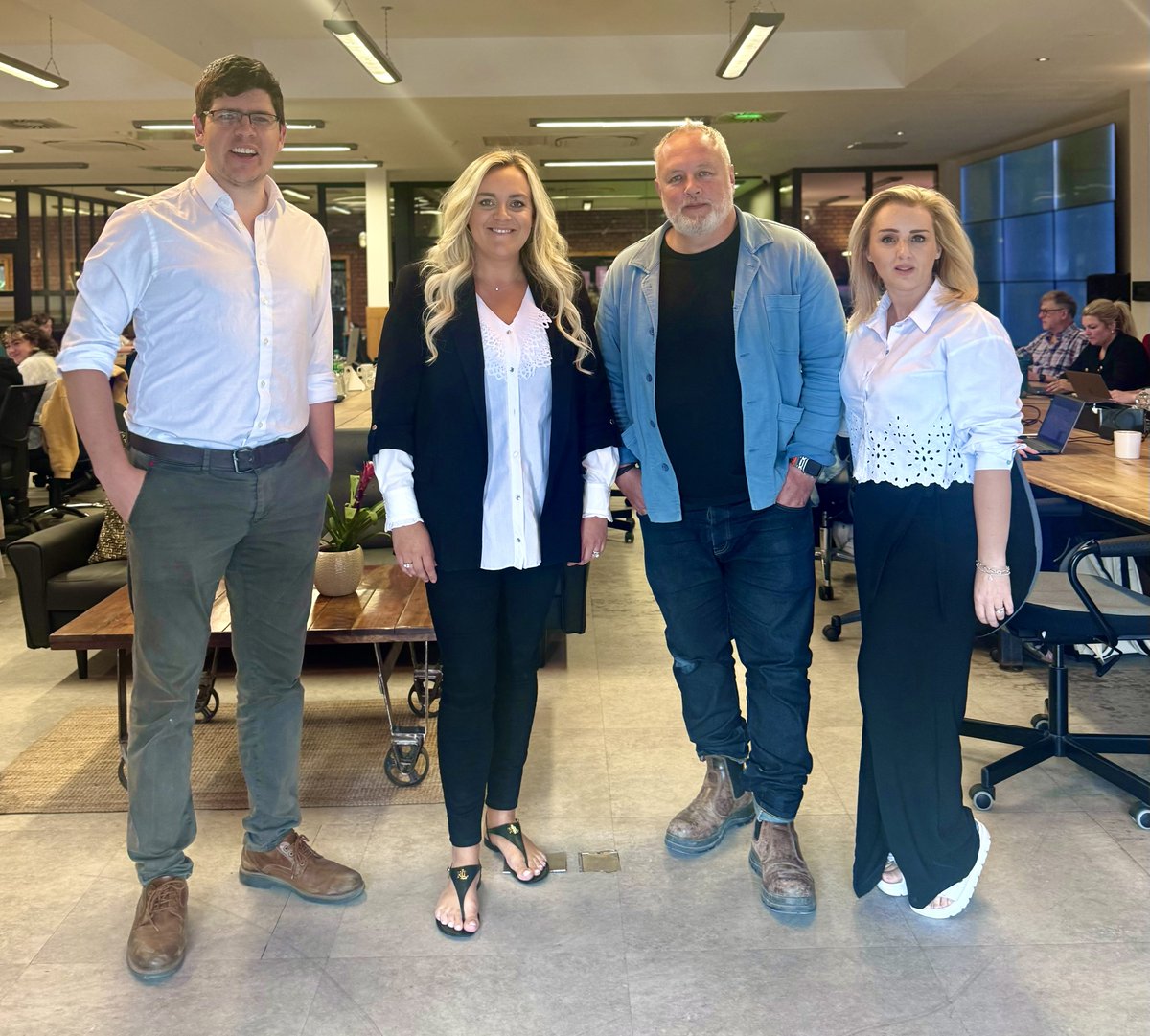 TramshedTech's tweet photo. Diolch @huwthomas_Wales for the time yesterday to listen to the amazing plans of @WhisperCymru and the exciting projects on the horizon for Cardiff #innovaion #business #tech #Cymrubroadcastcentre https://t.co/v3LqX29iQ6