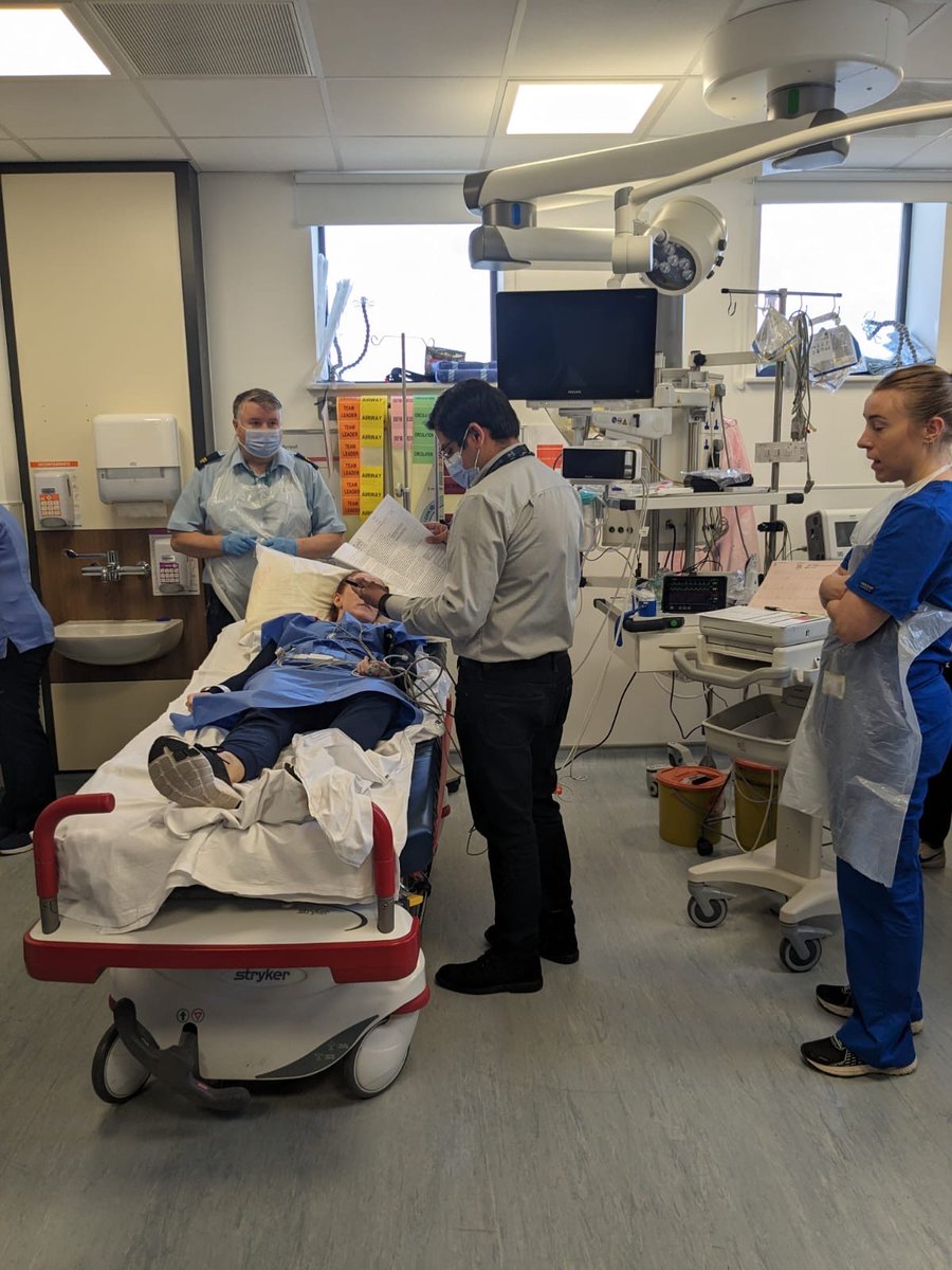 This weeks simulation involved a timely multidisciplinary effort from staff to improve our door to needle times in our stroke patients presenting to ED. #timeisbrain