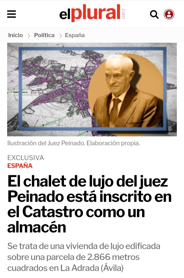 Ramn05497657's tweet photo. El pobre juez Peinado, que tiene que vivir en un almacén y sin espejos en el que mirarse...😢👇 https://t.co/ktBZUbyPzt