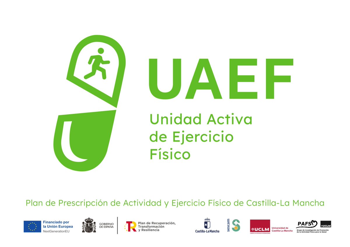 Ya están disponibles las Unidades Activas de Ejercicio Físico🏋🏼‍♂️
Nos encontrás en 16 sedes repartidas por toda Castilla-La Mancha

1_Evaluamos tú condición física-salud
2_Elaboramos un informe de tus resultados
3_Trabajamos en mejorar tus hábitos saludables

#UAEFCLM
#GrupoPAFS