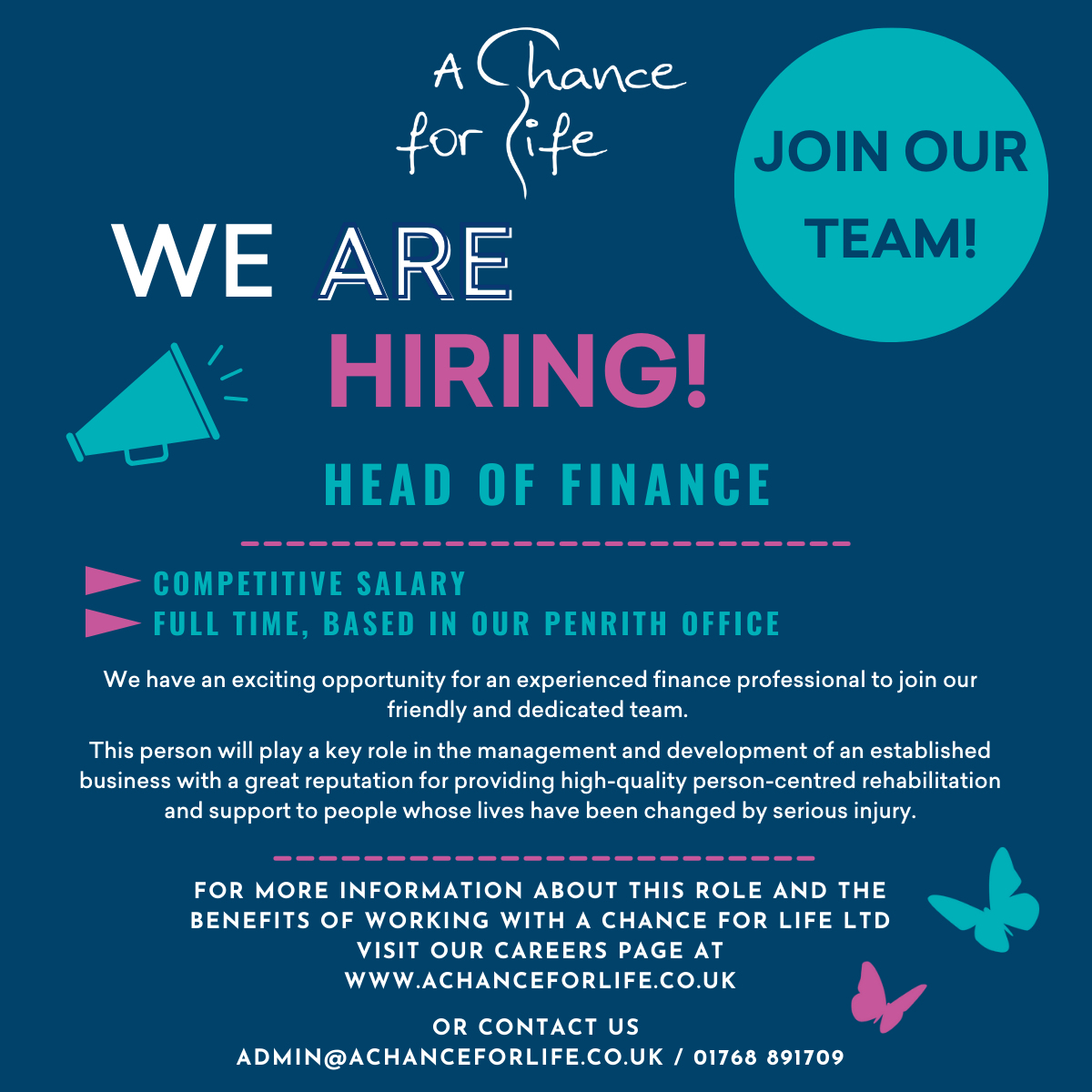 achanceforlife's tweet photo. We're #hiring!
This is a great opportunity for an experienced finance professional to join our values-driven SMT and play a key role in the management and development of a service dedicated to improving the lives of people with complex injuries.
https://t.co/L66Pvl3x9s https://t.co/PHJDk8m1o8