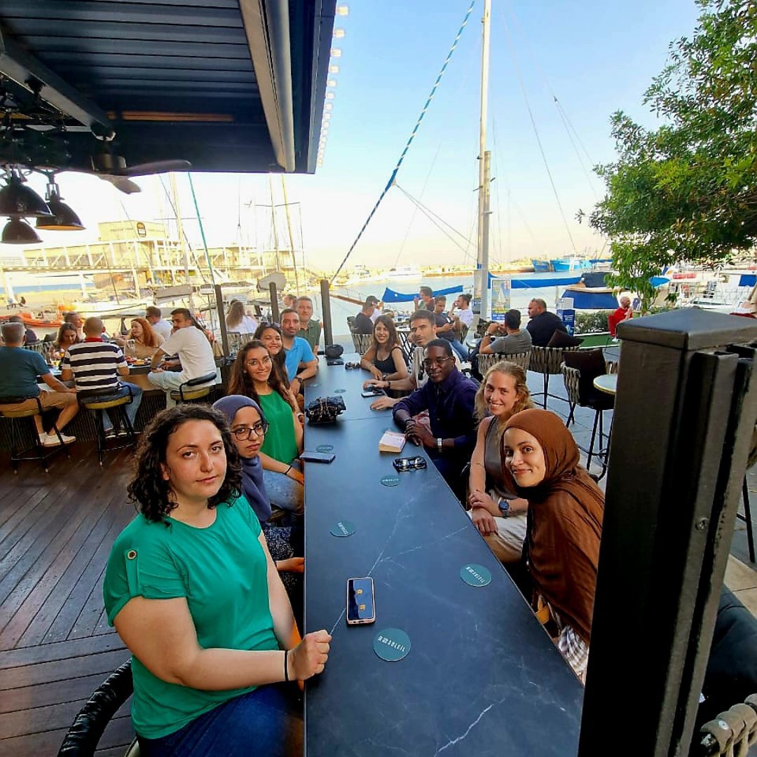 Not a typical lab day 😉

Speaking about science during...Happy hour 🥂

#CII_EPH #publichealth #health #teambuilding #workplaceculture #CompanyCulture #ΤΕΠΑΚ #cyprusuniversityoftechnology #cyprusnews #cyprus