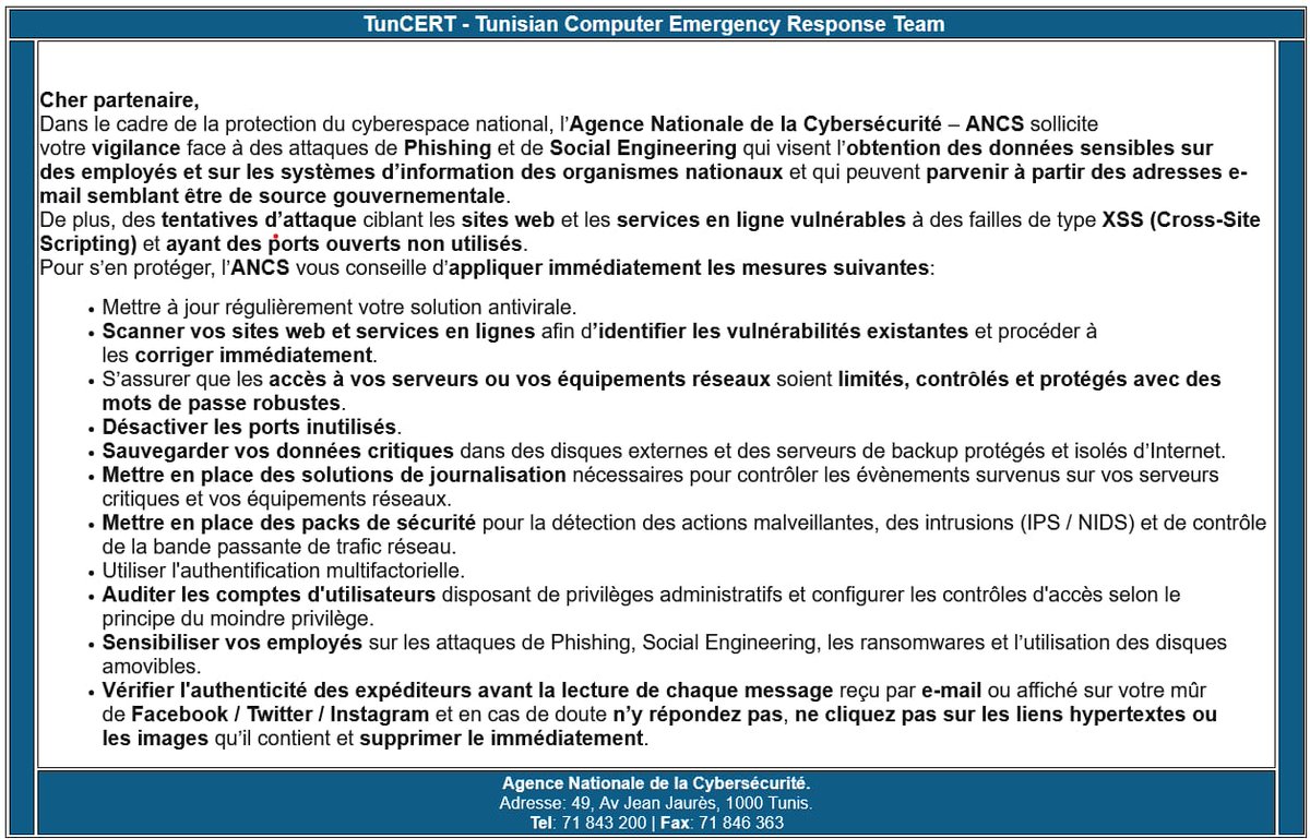 🔴Pour les abonnés du RNU... Attention au mail dangereux (phishing), un mail qui vous demande en général de vous connecter à votre #compte en cliquant sur un lien où vous devrez ensuite entrer vos coordonnées #Login, mot de passe.