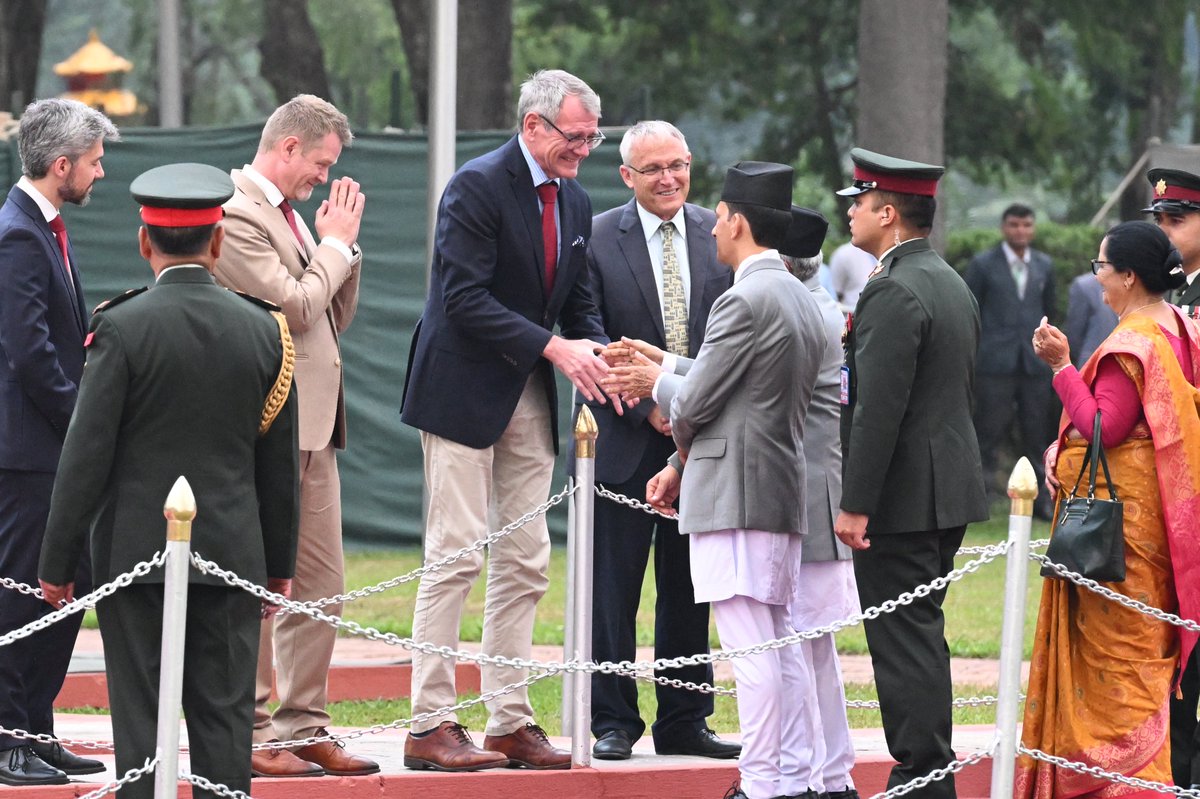 GerAmbKTM's tweet photo. Wishing President Paudel a productive and impactful visit to Switzerland and Germany. Here's to strengthening diplomatic ties for a brighter future!🤝#NepalGermanFriendship #Diplomacy
📸: Department of Information & Broadcasting https://t.co/BiCG4tfMAZ