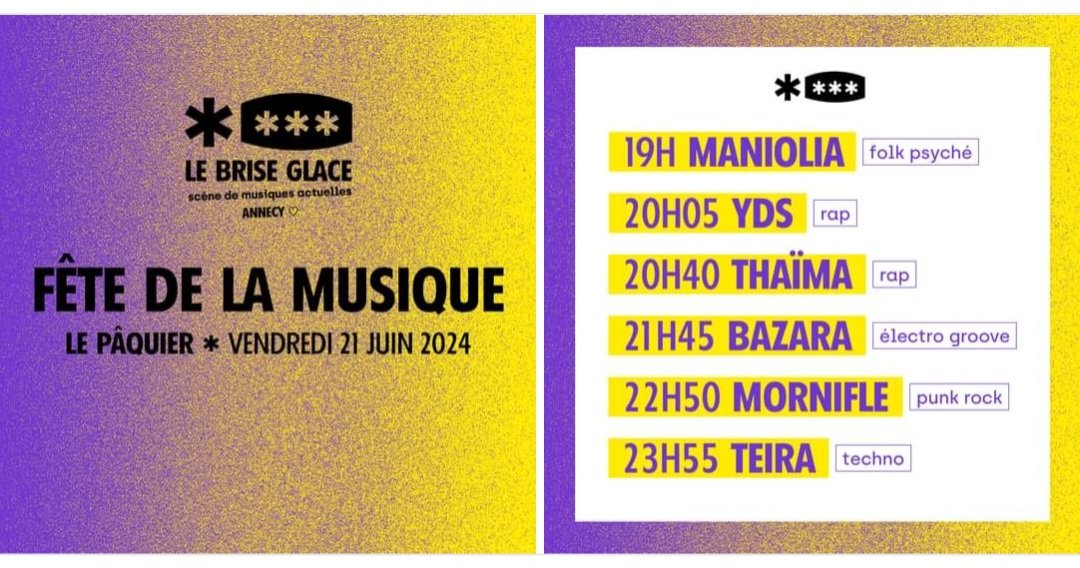 MORNIFLEband's tweet photo. Cette année, rdv sur le Pâquier pour la fête de la musique... 😆😁

#mornifle #mornifleband #fêtedelamusique #Annecy #concert https://t.co/qUIQOwtG3q