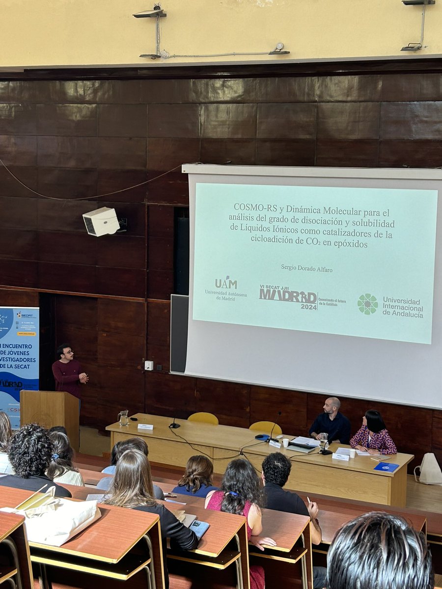 Seguimos con la Sesión III de Orales donde el tema principal ha sido la Química Computacional y el Hidrotratamiento de Aceites Vegetales.