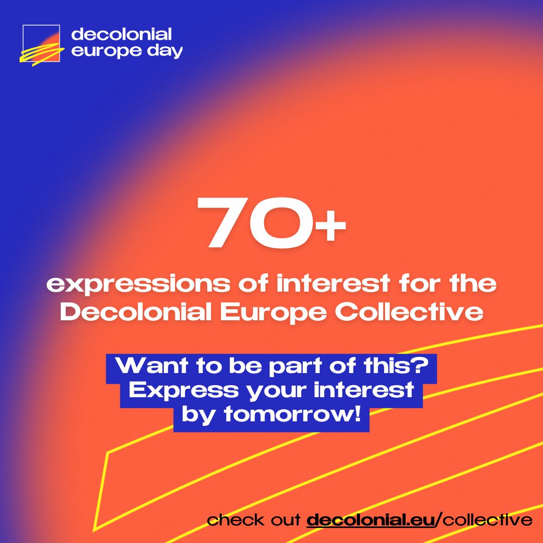 decolonial_eu's tweet photo. 70+ organisations &amp; individuals have already expressed interest in co-initiating the Decolonial Europe Collective!

Do you also want to be part of a movement aiming to decolonise Europe?

Check out the call &amp; express interest via https://t.co/7hkY6AZTOX

#LetsDecoloniseEuropeNow https://t.co/5wUsyVwquH