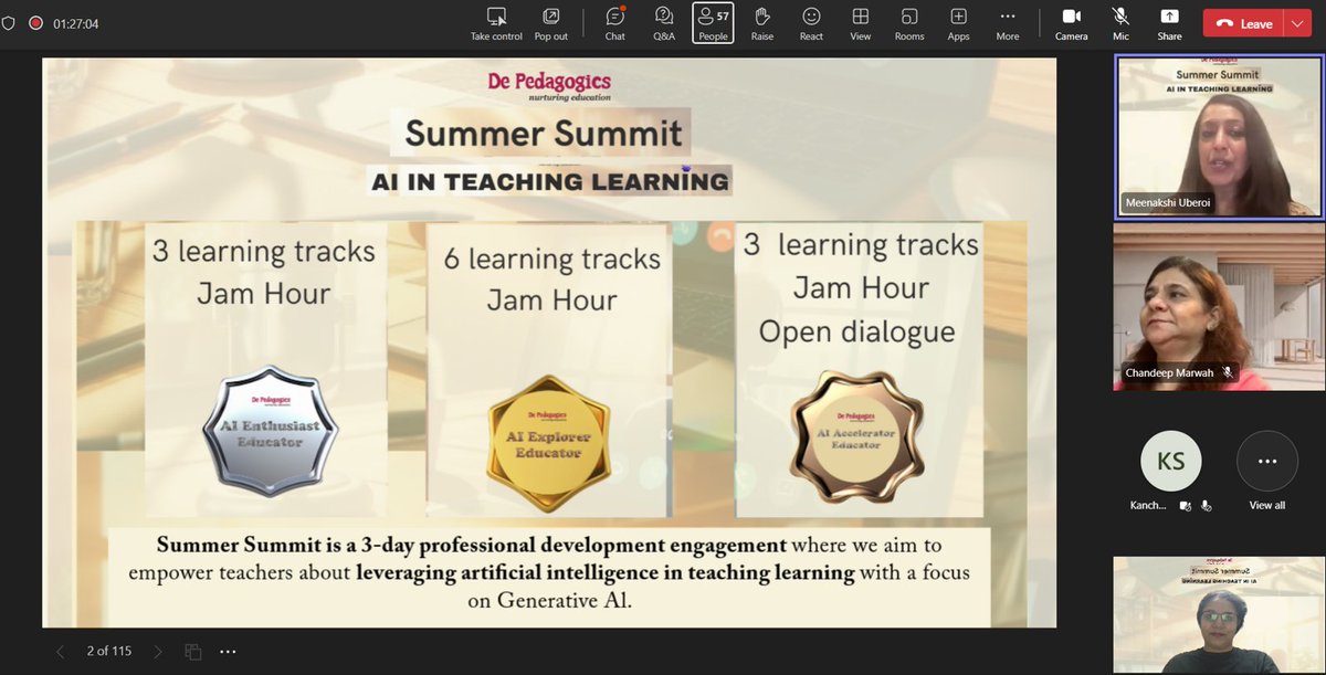 Here we are Finally! Summer Summit 2024 - AI in Education - The Opening Session  
#SummerSummit2024 
#DePedagogics  
#AIinEducation 
#DePedagogics