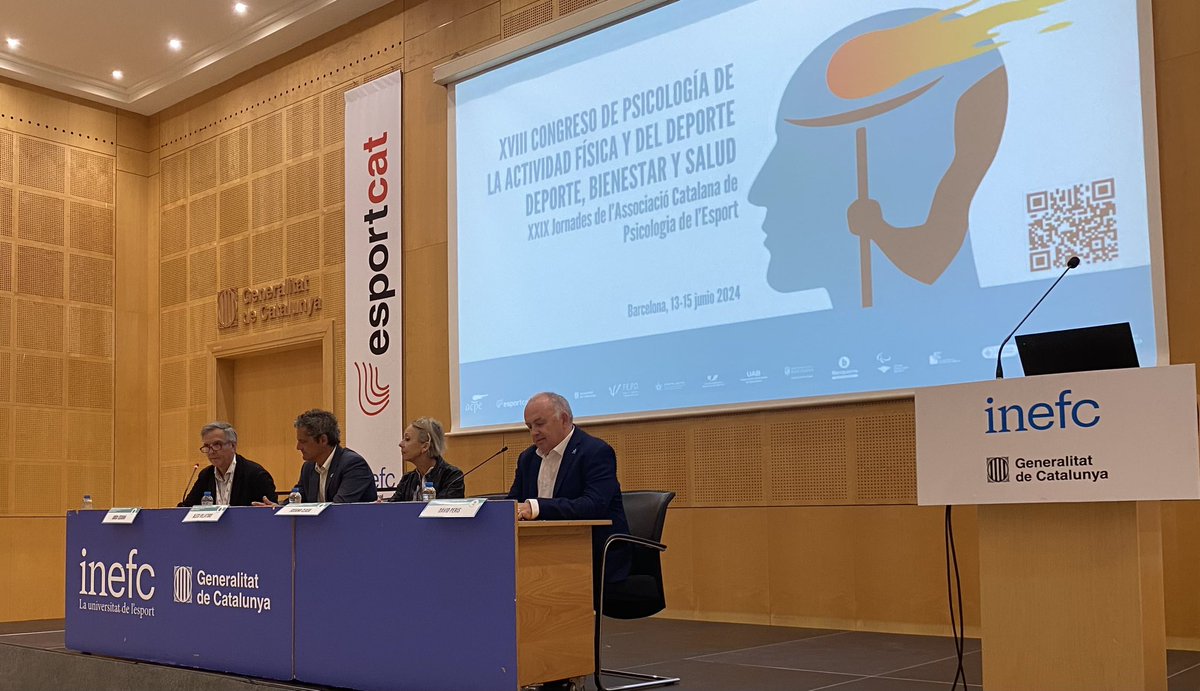 MarchClaret's tweet photo. Inauguració del XVIII Congrés de Psicologia de l'Activitat Física i l'Esport a @inefcat amb @esportcat #JordiSegura 
#DavidPeris @susanaclosa @Blanquerna 
@AleixVillatoro ha destacat:
🏑Catalunya és un gran país esportiu i un àmbit molt rellevant és el de la Psicologia Esportiva” https://t.co/VuZKfcXK0r