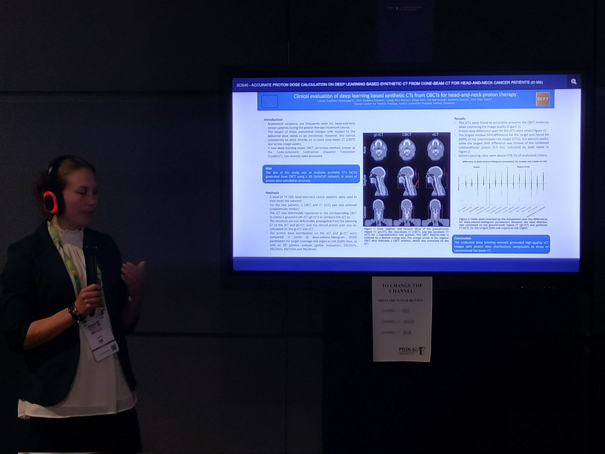 Stine Korreman (she/her) (@stinekorreman) on Twitter photo Two oral poster presentations back-to-back from <a href="/DCPTprotons/">DCPT proton therapy</a> at #PTCOG62 - <a href="/NadineVatterodt/">Nadine Vatterodt</a> and Vicki Taasti.
Great results on interesting topics from both! Two oral poster presentations back-to-back from <a href="/DCPTprotons/">DCPT proton therapy</a> at #PTCOG62 - <a href="/NadineVatterodt/">Nadine Vatterodt</a> and Vicki Taasti.
Great results on interesting topics from both!