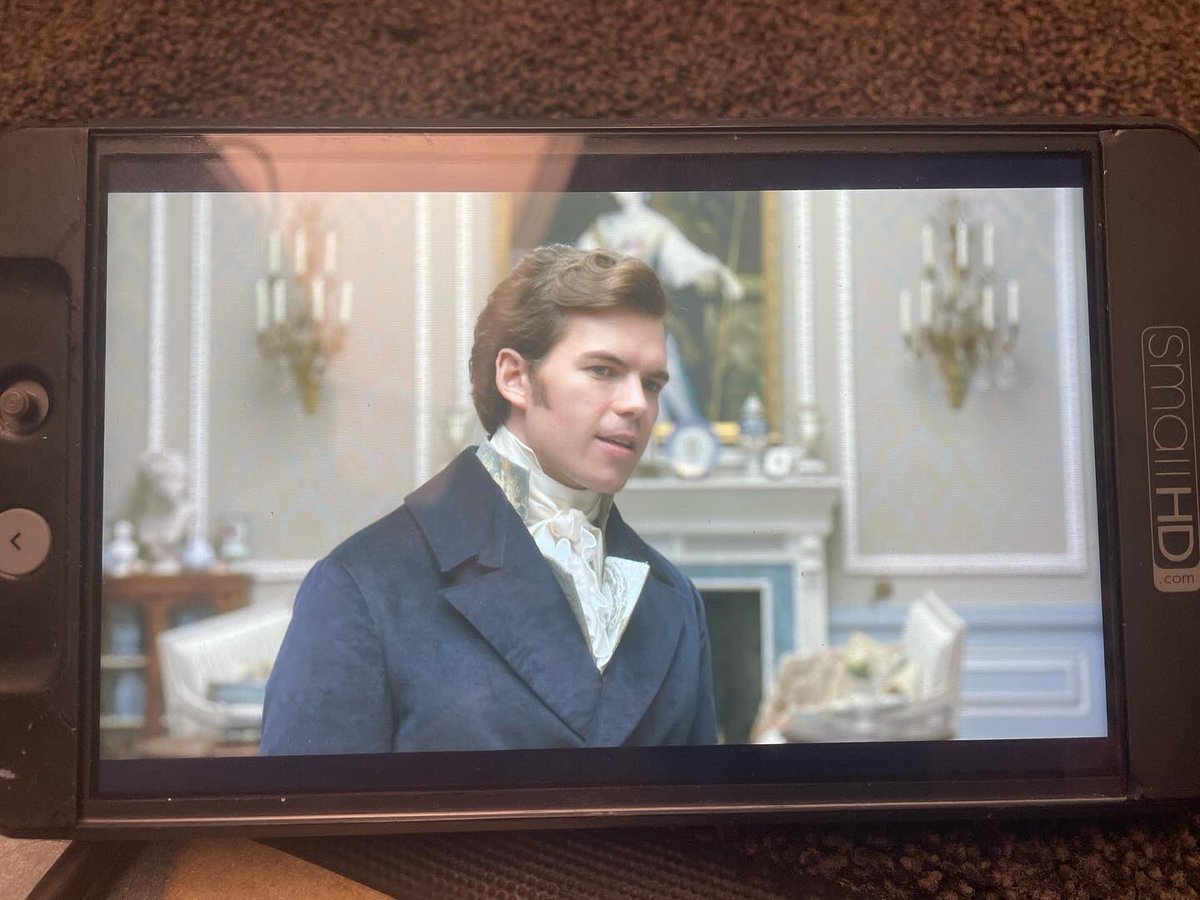 208Films's tweet photo. #Bridgerton 🐝 Season 3 Part 2 is on #Netflix now people! To celebrate here are some more behind the scenes pics from our visit to the set with ET! #polin  #nicolacoughlan #lukenewton #bts https://t.co/iHbpVdd5pJ
