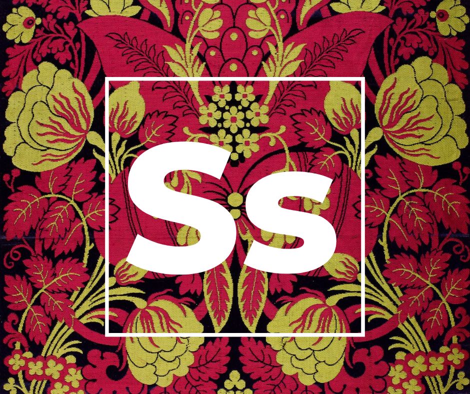 S is for Stalbridge
A luxurious handwoven silk woven by Warner &amp; Sons in the late nineteenth century.
It had previously been woven by Norris &amp; Co. and Keith &amp; Co.
#TextileArchive #TextileDesign #TextileHistory #Design #Interiors