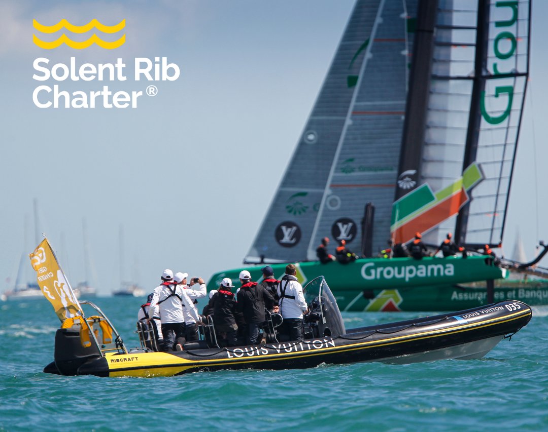 Solentribs's tweet photo. Throwback Thursday! Looking back to when SRC operated as a press boat for the Americas Cup ⛵  #SolentRibCharter #AmericasCup #ThrowbackThursday https://t.co/ZiqYZLqGxB