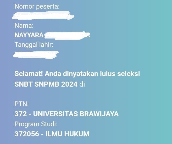 wizkydiezz's tweet photo. alhamdulillah🍭🎀 makasih banyakk temen temen doanyaa!! CONGRATS BUAT YG KETERIMAAAA dan buat yg blom rejekinya PLS PERCAYA MASI BANYAK HAL BAIK DI DEPAN KALIAN OKAYYY https://t.co/oWpWzGKxMN