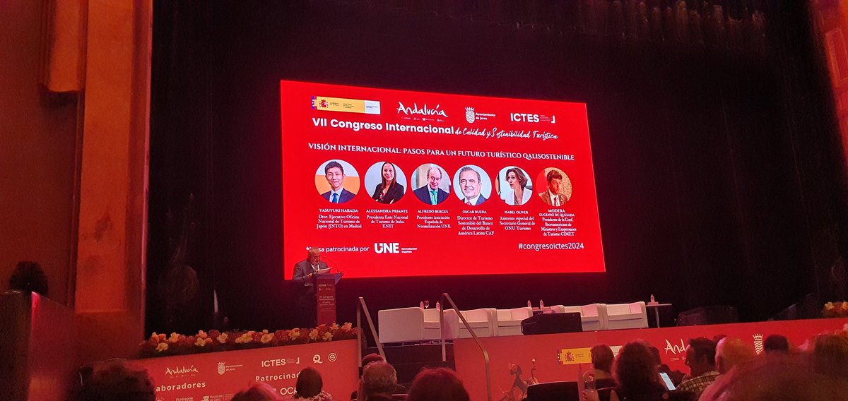 Siguiente panel en el #CongresoICTES en <a href="/jerezdelafra/">Jerez de la frontera</a> que aborda la visión internacional de la Calidad y Sostenibilidad para un futuro #QualiSostenible 

<a href="/QCalidad/">ICTES</a> <a href="/ElCampelloAyto/">ElCampelloAyto</a> <a href="/MnavarroPerez/">marisa navarro perez</a> @
