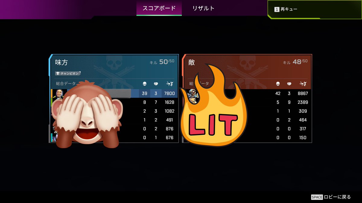 games_0fficial's tweet photo. お久しぶりです🙇
またしばらくApexにもXにも触ることのできない日々を過ごしてました����
2週間ぶりにリハビリでチーデスやったら、あれ？俺もしかして強くね？と勘違いした奴は私です🥹w
途中から敵のパスさんと意地と意地のぶつかり合いになってました🤣w

#APEX https://t.co/PjnLME3k6l