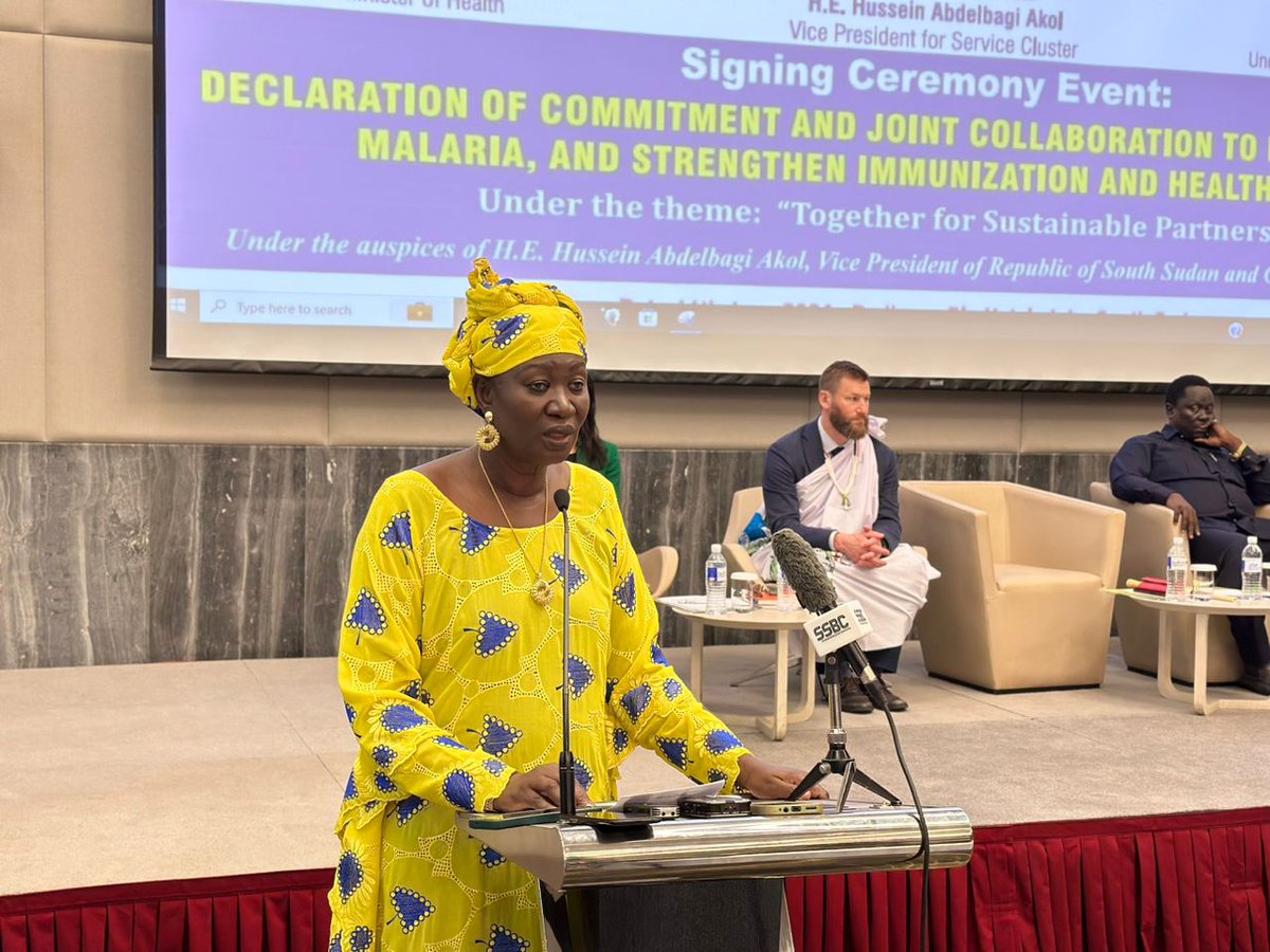South Sudan's health sector takes a major step towards fighting HIV, TB and malaria with the signing of a new Declaration of Commitment and Joint Collaboration with the #GlobalFund

Exciting partnerships and investments are paving the way for stronger health response in S. Sudan