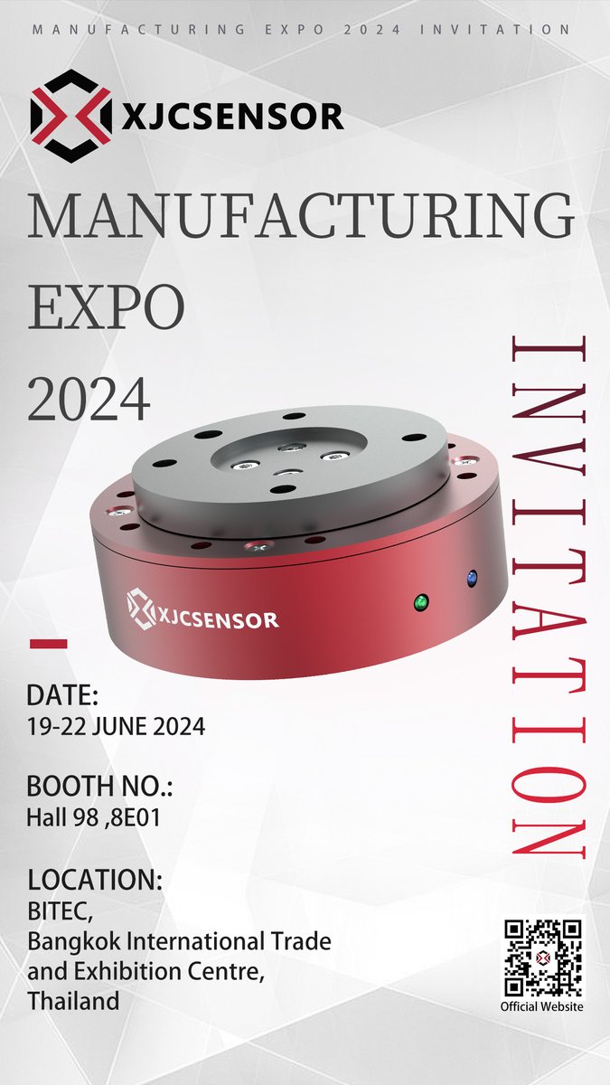 xi80214's tweet image. XJCSENSOR invites you to participate in Manufacturing Expo 2024
🌐:xjcsensor.net
📞:+86198 4218 2953
✉ :inop@xjcsensor.com
#xjcsensor #Loadcell #Automotive #medical #robot #electronic #Automation #agriculture #Newenergylithium #semicounductor #ManufacturingExpo2024