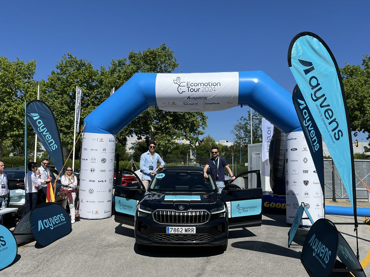 <a href="/CitroenEspana/">Citroën España</a> Los siguientes serán Pablo Herreros y Samuel Saco (<a href="/samuelsaco/">Samuel Saco</a>) a bordo del <a href="/skoda_es/">Škoda España News</a> Kodiaq

¡Mucha suerte!

#AyvensEcomotion2024