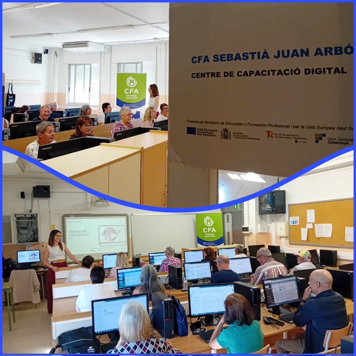 CFAsjuanarbo's tweet photo. Hem iniciat el quart curs de formació en l'àmbit digital, curs 4: Digitalització aplicada l'entorn professional (30h).
Estigues atent a altres cursos i nivells, mai és tard per a aprendre!
Informa't al nostre centre.
#capacitaciodigital #educacioalllargdelavida #cfaamposta https://t.co/C1vn3bN8L4