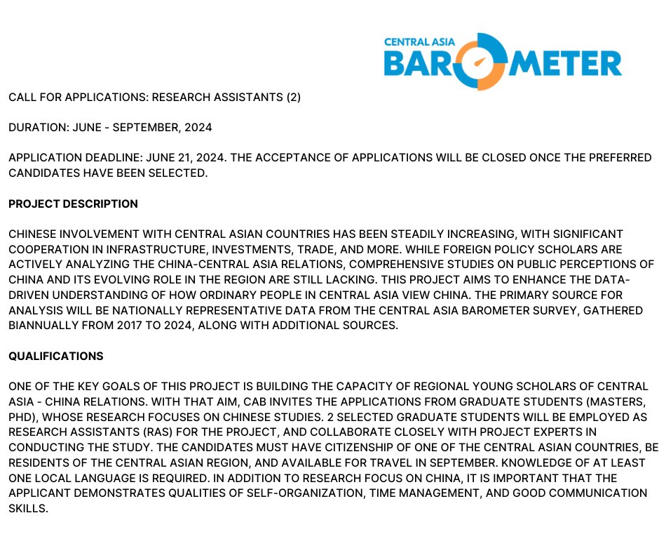 Central Asia Barometer tweet media