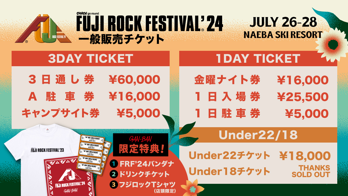 ★送料無料★フジロック2019 3日通し券 リストバンド FUJI ROCK FESTIVAL フジロック3日券×2 リストバンド現物