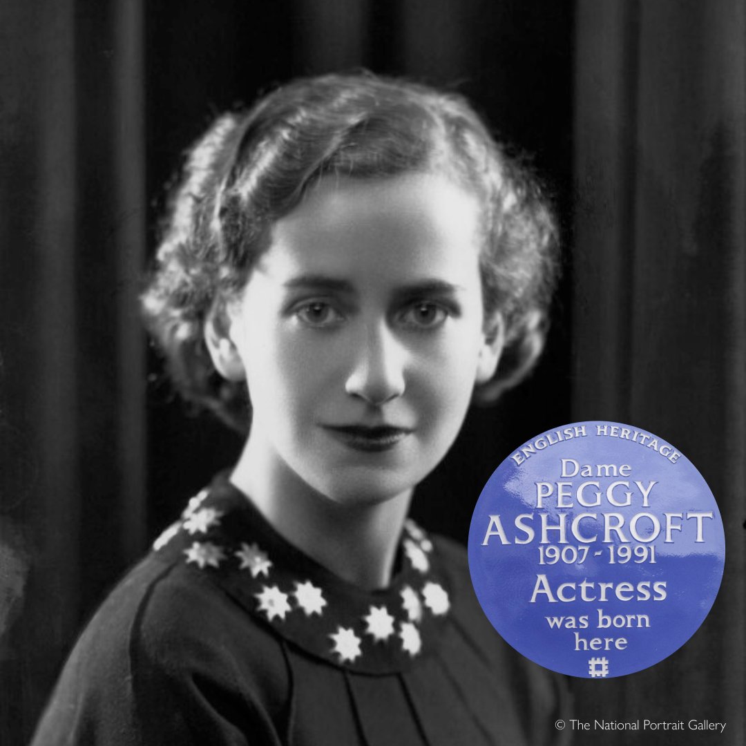 🔵Today the celebrated actress, Dame Peggy Ashcroft,  has been commemorated with a blue plaque at her birthplace in Croydon.