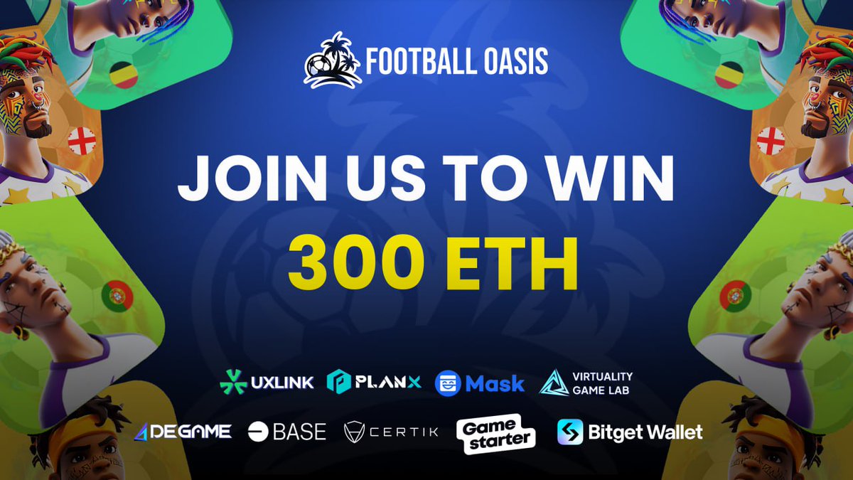 Football__Oasis's tweet photo. 🎉FO Pass Mainnet online

💰Price：0.05ETH 
💎PASS: 300 ETH prize pool
🎁Battle PvP: SLP Token Airdrops 🍾

🌟How to participate： https://t.co/VBs9bUEHgU

✌️Benefits of Holding a PASS: 
👑PASS: Mint, purchase, and trade FoPass to represent virtual players! 

💎Hold Team PASS to share in the "UEFA 2024 prize pool" (up to 300 ETH) and Enjoy FO TOKEN airdrops for increased engagement and value! 💸💸

🙌Connect with friends through PASS to build a thriving community and earn more referral rewards💰

🪙Receive SLP Token airdrops for your supported national team in the Battle game.📅（June 19th）‼️

😆With Football Oasis, not only do you experience the thrill of the game, but you also earn real economic returns!

🌟Don't miss out on the opportunity to be part of this groundbreaking football journey! 

🍾You can obtain referral address from the FO Discord. https://t.co/LIVkhBYSTS