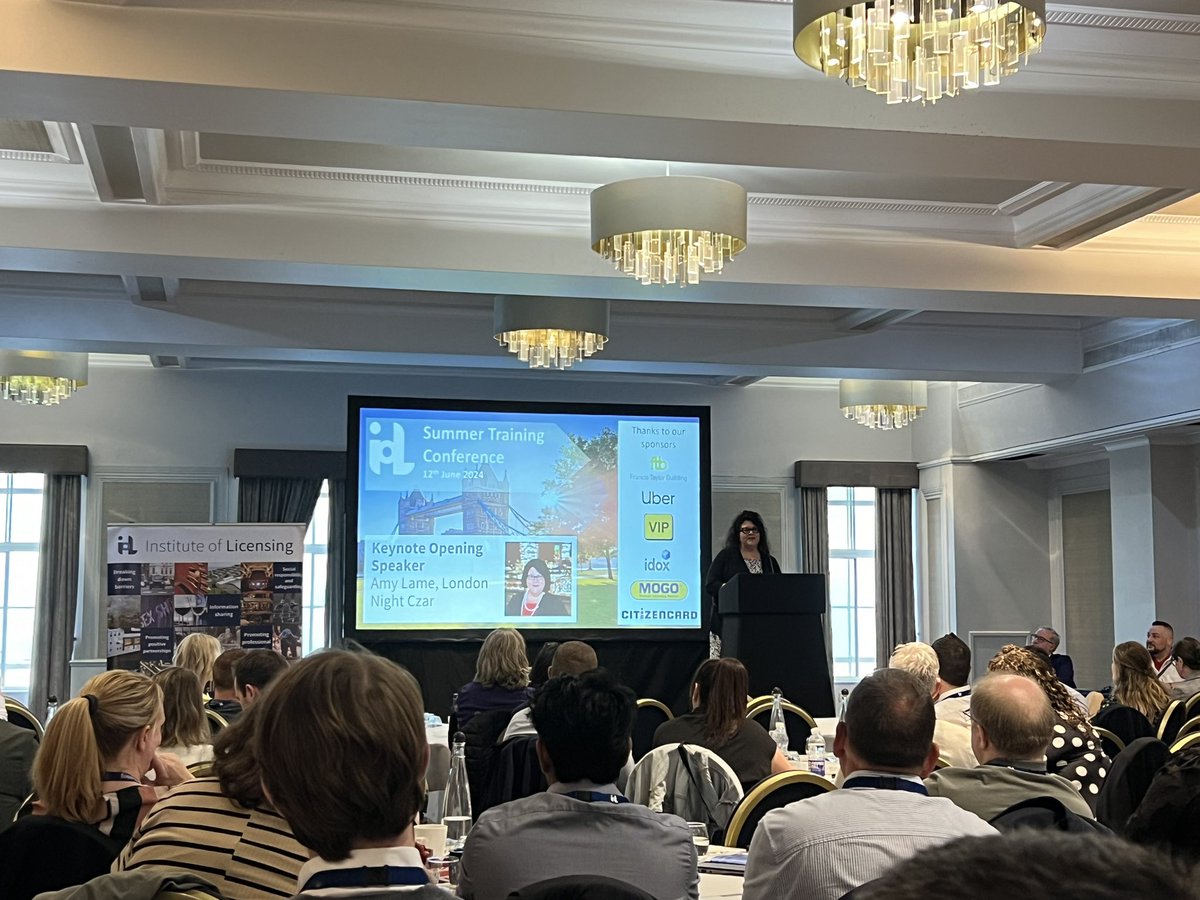 In National Licensing Week, was great to join <a href="/Instoflicensing/">InstituteofLicensing</a> Summer Training Conference yesterday to highlight the important role partnership plays in licensing to support our life at night.

#NLW2024 <a href="/iolevents/">IoL Events</a>