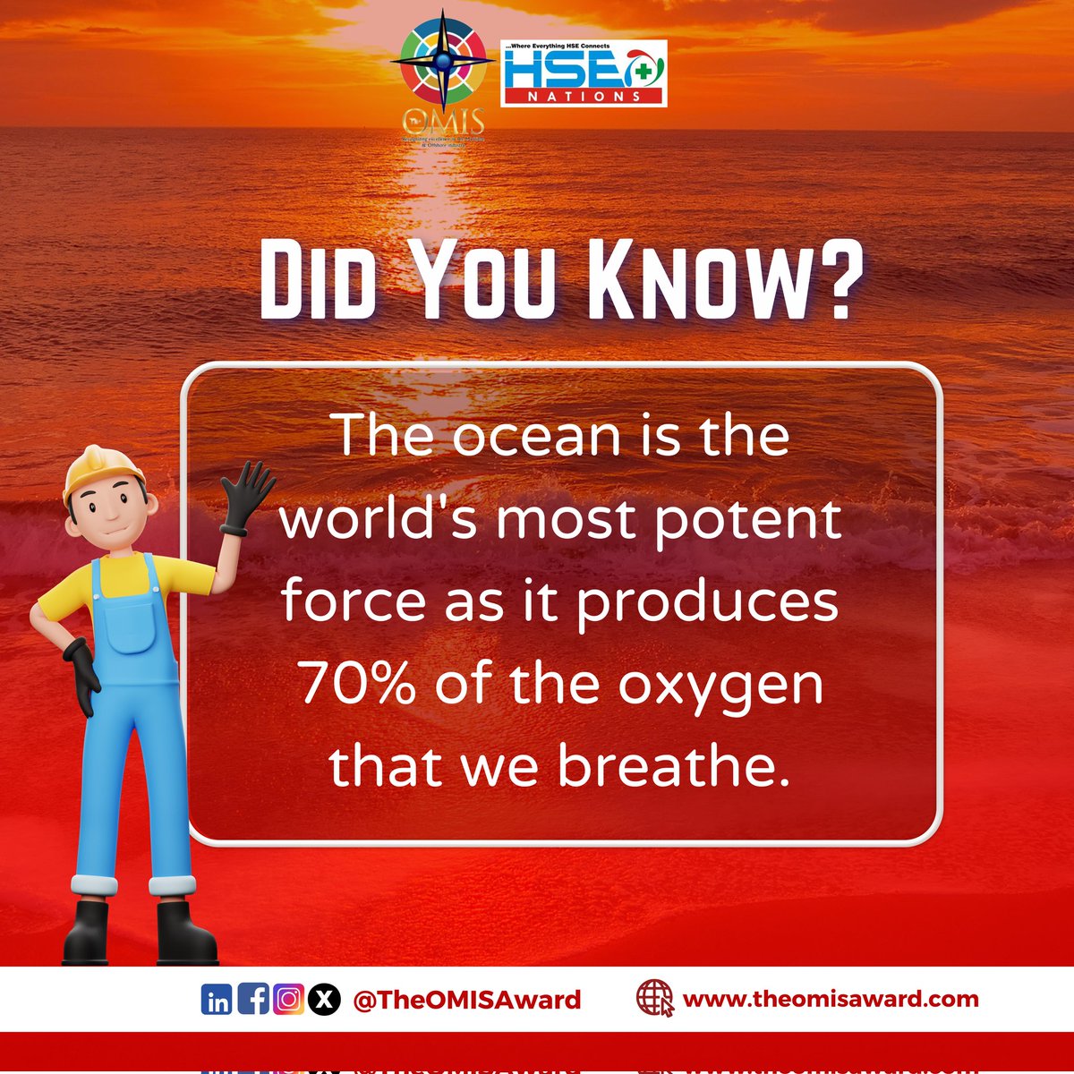🌊 Tiny ocean plants called phytoplankton use photosynthesis to turn the sun's energy into oxygen.

This essential process is one way the oceans sustain all life on Earth.

Follow @TheOMIS for more.

#TheOMIS #Maritime #BlueEconomy #Ocean #DidYouKnow