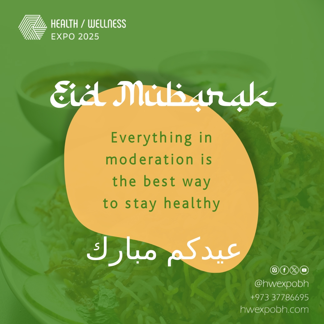 hwexpobh's tweet photo. Eid Mubarak!
Celebrations just wouldn't be the same without some yummy treats. It's all about balance, right? Enjoying some unhealthy treats during celebrations is totally fine as long as we don't go overboard. #hwexpobh #TreatYourself #eid https://t.co/97J2X02S4y