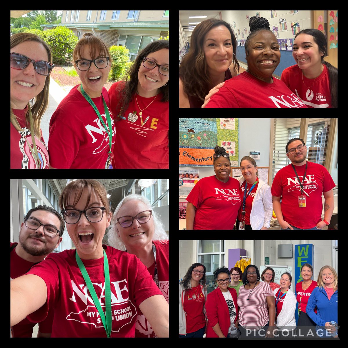 ctavares_20's tweet photo. Grateful for our staffโฆ We are all smiles on #RedforEdWednesday! ๐โค๏ธ @wake_ncae https://t.co/QBSqhq1EnM
