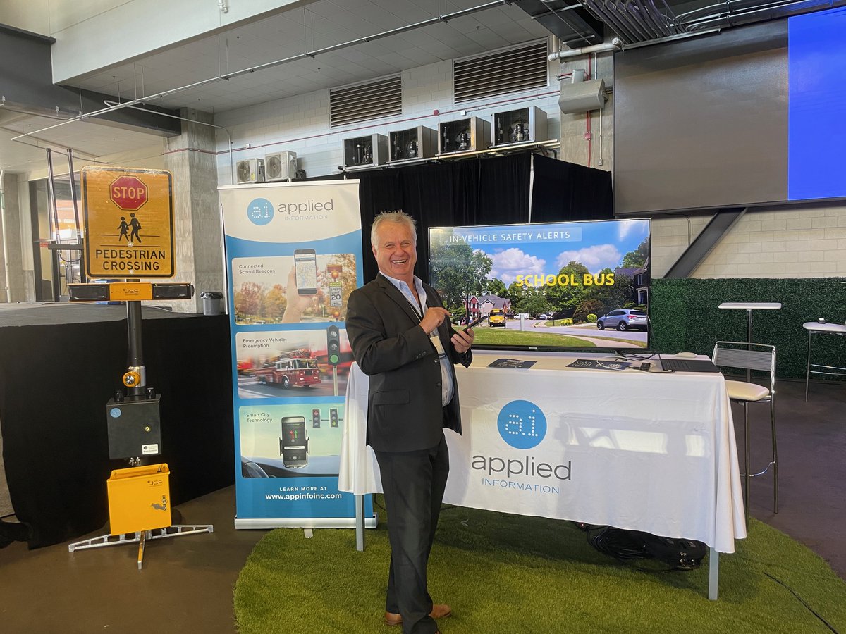 AppInfoInc's tweet photo. Today, Applied Information is at the @autosinnovate 2024 #AutoTechShowcase in Washington, DC. Together with @Qualcomm, Spoke, @Audi and @ATT, our team is exhibiting the latest, cutting edge technology that we have developed in the connected vehicles industry. See pictures below: https://t.co/rcabs7Vnad